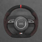 Griffowl Steering Wheel Cover for Tailored Coupe Audi RS6 RS7 S3 S4 S5 S6 S7 2013-2018. Elevate your interior with Griffowl's wrap and stitch kit.
