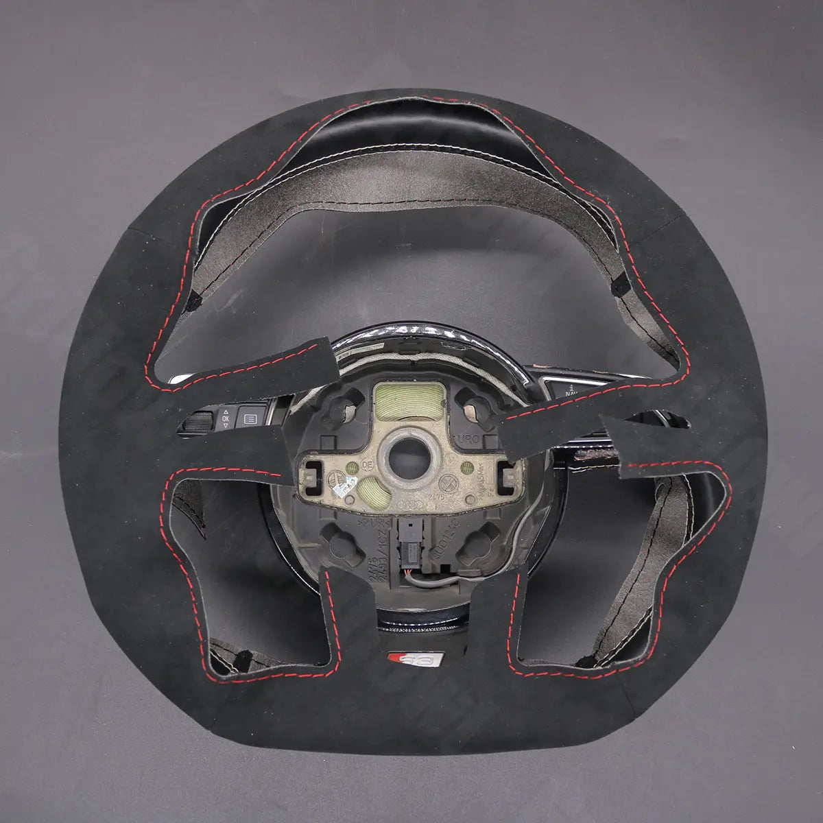 Griffowl Steering Wheel Cover for Tailored Coupe Audi RS6 RS7 S3 S4 S5 S6 S7 2013-2018. Elevate your interior with Griffowl's wrap and stitch kit.
