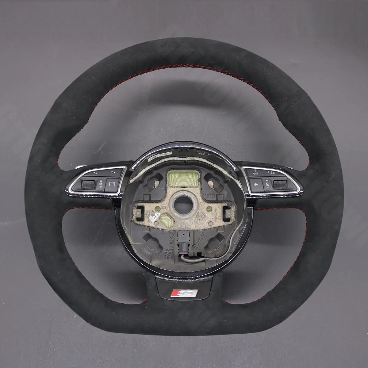 Griffowl Steering Wheel Cover for Tailored Coupe Audi RS6 RS7 S3 S4 S5 S6 S7 2013-2018. Elevate your interior with Griffowl's wrap and stitch kit.
