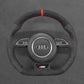 Griffowl Steering Wheel Cover for Tailored Coupe Audi RS6 RS7 S3 S4 S5 S6 S7 2013-2018. Elevate your interior with Griffowl's wrap and stitch kit.
