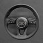 Griffowl Steering Wheel Cover for Tailored Coupe Audi S3 8V S4 RS4 B9 8W S5 8W6 2016-2022. Elevate your interior with Griffowl's wrap and stitch kit.