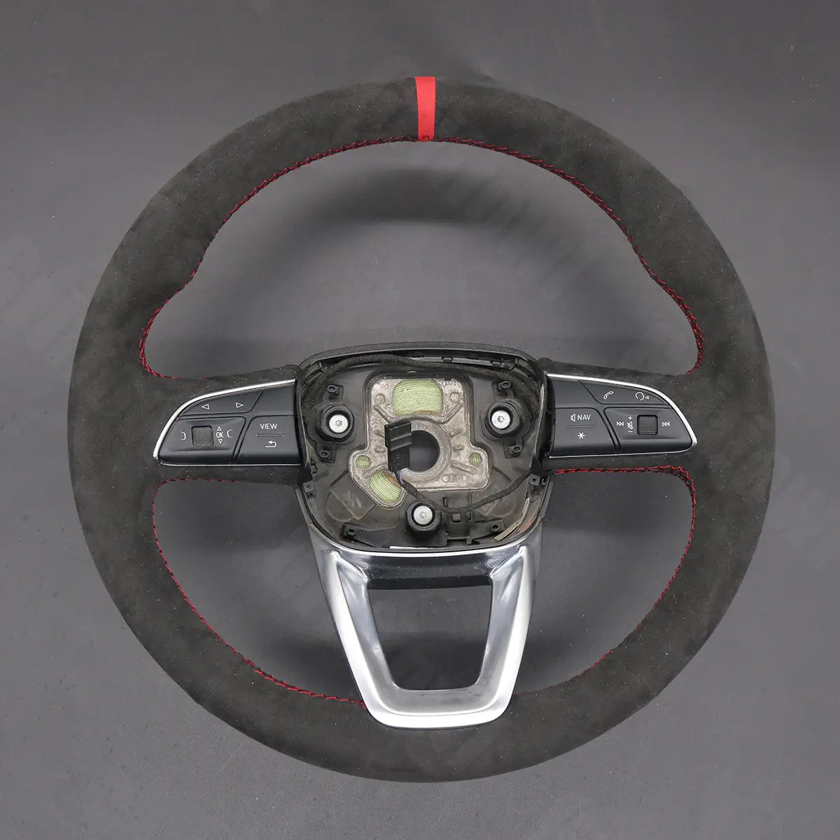 Griffowl Steering Wheel Cover for Tailored Coupe Audi S3 S4 S5 RS3 RS4 RS5 2017-2022. Hand-sewn kit for drivers seeking precision and comfort.