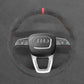 Griffowl Steering Wheel Cover for Tailored Coupe Audi S3 S4 S5 RS3 RS4 RS5 2017-2022. Hand-sewn kit for drivers seeking precision and comfort.