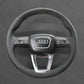 Griffowl Steering Wheel Cover for Tailored Coupe Audi S3 S4 S5 RS3 RS4 RS5 2017-2022. Hand-sewn kit for drivers seeking precision and comfort.