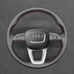 Griffowl Steering Wheel Cover for Tailored Coupe Audi S3 S4 S5 RS3 RS4 RS5 2017-2022. Hand-sewn kit for drivers seeking precision and comfort.
