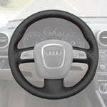 Griffowl Steering Wheel Cover for Tailored Coupe Audi S4 RS4 S5 S6 S8 2006-2012. For refined interior upgrades using our wrap and stitch kit.