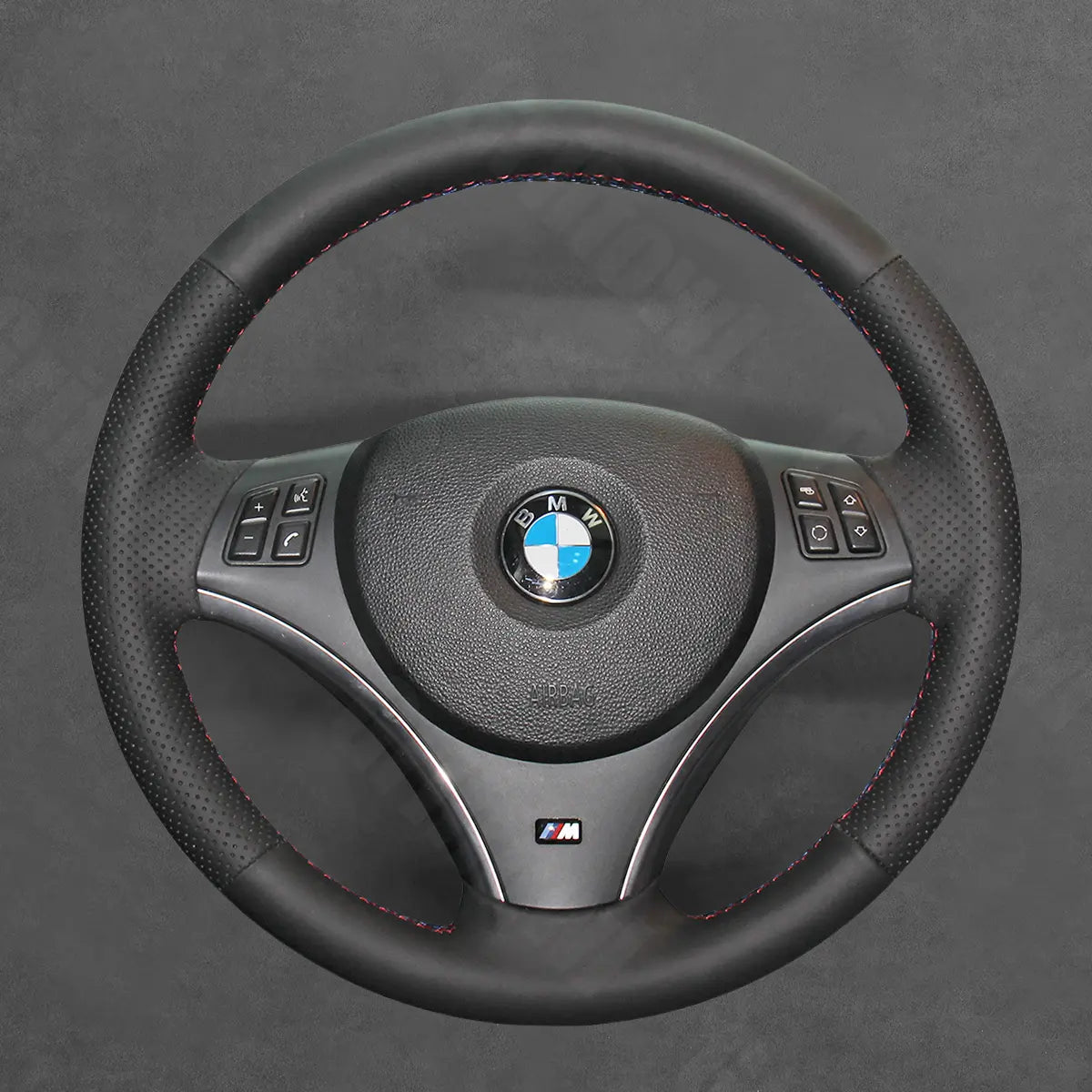 Griffowl Steering Wheel Cover for Tailored Coupe BMW 1 Series E82 E88 3 Series E92 E93 2006-2013. Hand-sewn DIY kit blends grip, function, and style inside.