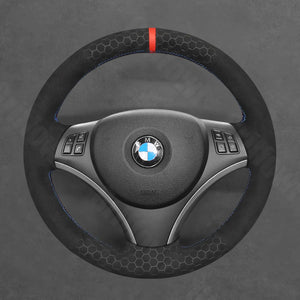 Griffowl Steering Wheel Cover for Tailored Coupe BMW 1 Series E82 E88 3 Series E92 E93 2006-2013. Hand-sewn DIY kit blends grip, function, and style inside.