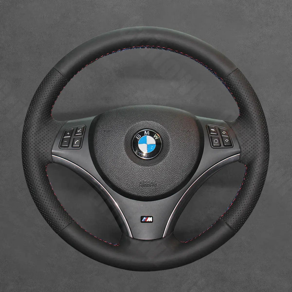 Griffowl Steering Wheel Cover for Tailored Coupe BMW 1 Series E82 E88 3 Series E92 E93 2006-2013. Hand-sewn DIY kit blends grip, function, and style inside.