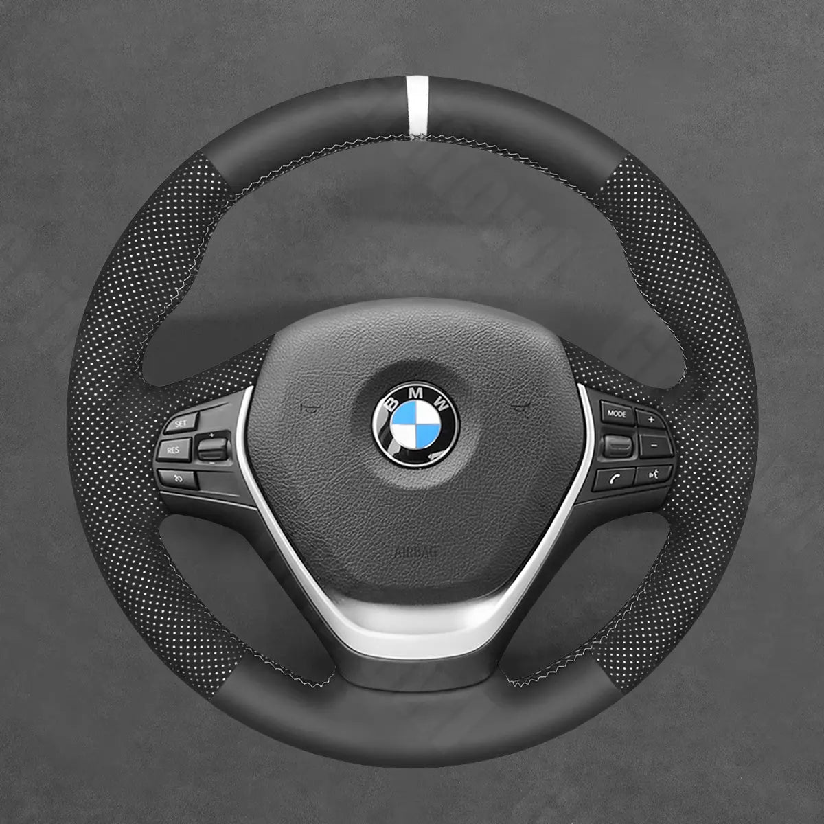 Griffowl Steering Wheel Cover for Tailored Coupe BMW 2 Series F22 F23 4 Series F32 F33 2014-2020. Hand-sewn DIY kit blends grip, function, and style inside.