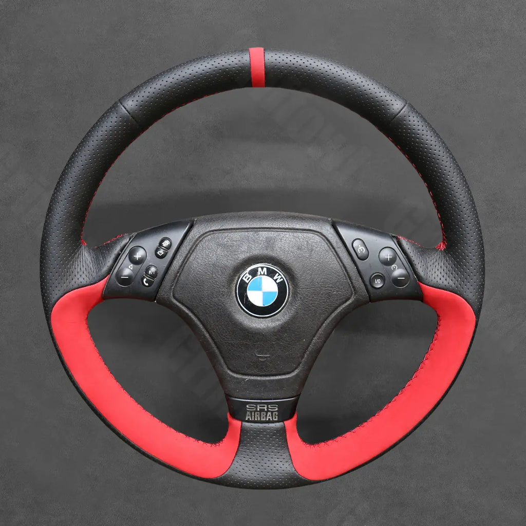Griffowl Steering Wheel Cover for Tailored Coupe BMW 3 Series E36 Z3 E36 7 1995-2000. Hand-sewn kit for drivers seeking precision and comfort.