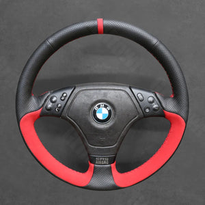 Griffowl Steering Wheel Cover for Tailored Coupe BMW 3 Series E36 Z3 E36 7 1995-2000. Hand-sewn kit for drivers seeking precision and comfort.