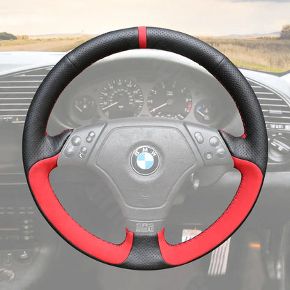 Griffowl Steering Wheel Cover for Tailored Coupe BMW 3 Series E36 Z3 E36 7 1995-2000. Hand-sewn kit for drivers seeking precision and comfort.