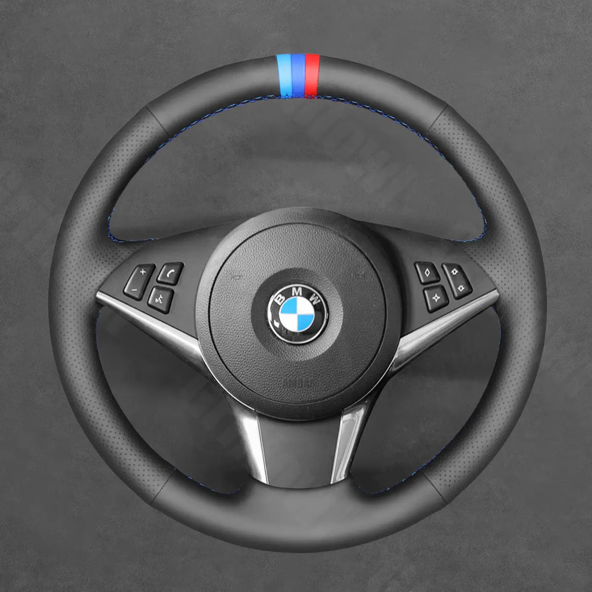 Griffowl Steering Wheel Cover for Crafted Touring BMW 5 Series E61 Crafted Touring 2004-2009. Elevate your interior with Griffowl's wrap and stitch kit.