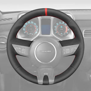 Griffowl Steering Wheel Cover for Tailored Coupe Chevrolet Chevy Camaro 2010-2011. For refined interior upgrades using our wrap and stitch kit.
