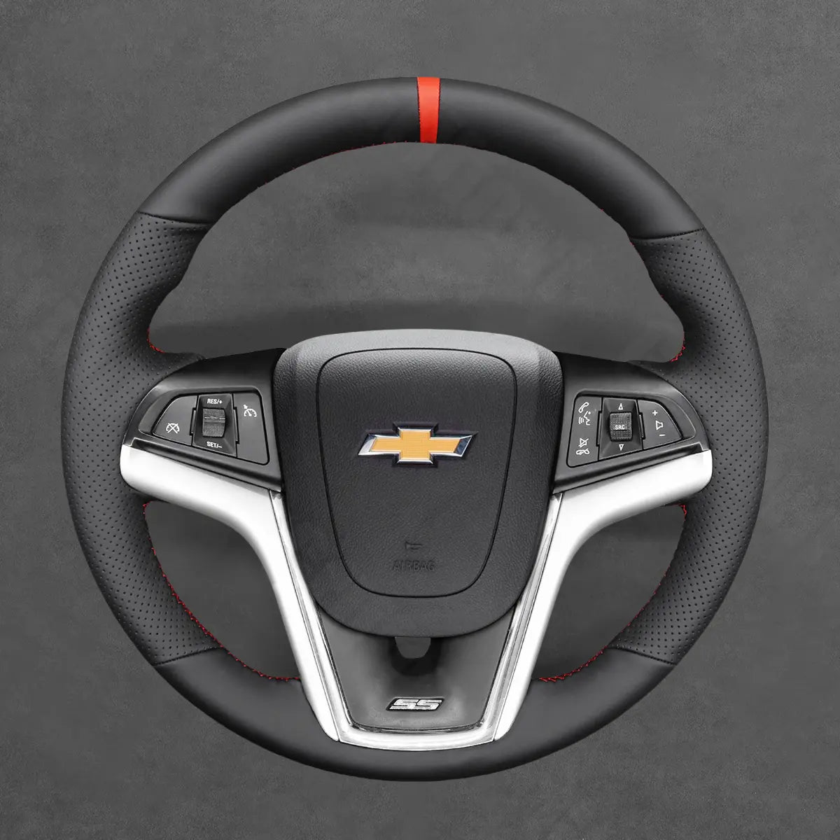 Griffowl Steering Wheel Cover for Tailored Coupe Chevrolet Chevy Camaro 2012-2015. For refined interior upgrades using our wrap and stitch kit.
