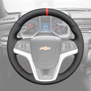 Griffowl Steering Wheel Cover for Tailored Coupe Chevrolet Chevy Camaro 2012-2015. For refined interior upgrades using our wrap and stitch kit.
