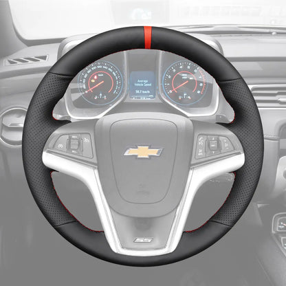 Griffowl Steering Wheel Cover for Tailored Coupe Chevrolet Chevy Camaro 2012-2015. For refined interior upgrades using our wrap and stitch kit.
