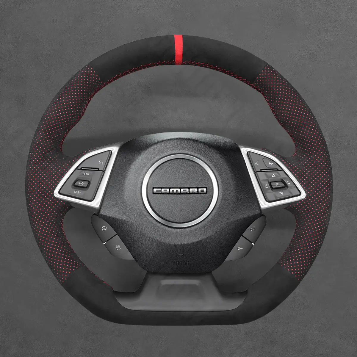 Griffowl Steering Wheel Cover for Tailored Coupe Chevrolet Chevy Camaro 2016-2025. For refined interior upgrades using our wrap and stitch kit.
