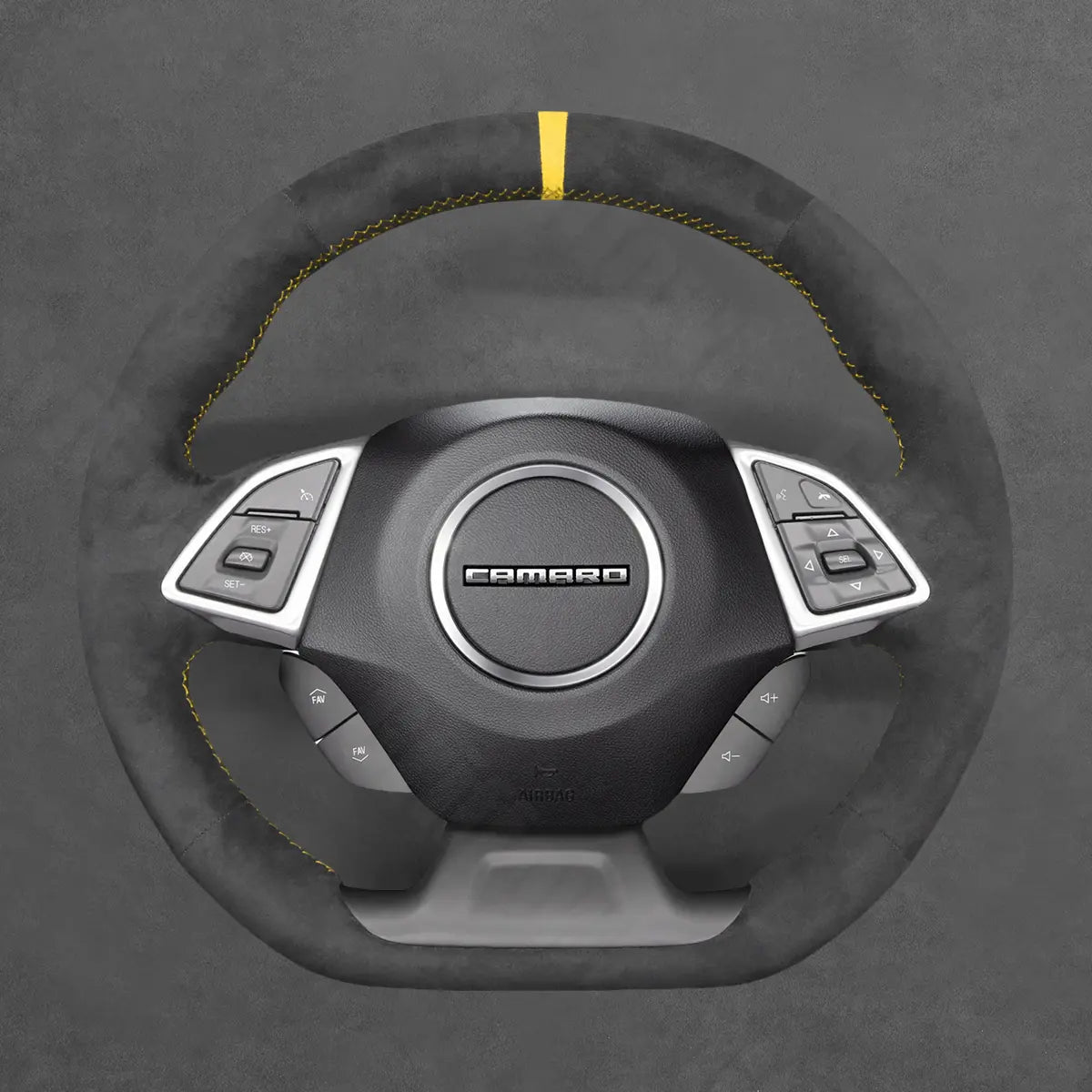 Griffowl Steering Wheel Cover for Tailored Coupe Chevrolet Chevy Camaro 2016-2025. For refined interior upgrades using our wrap and stitch kit.
