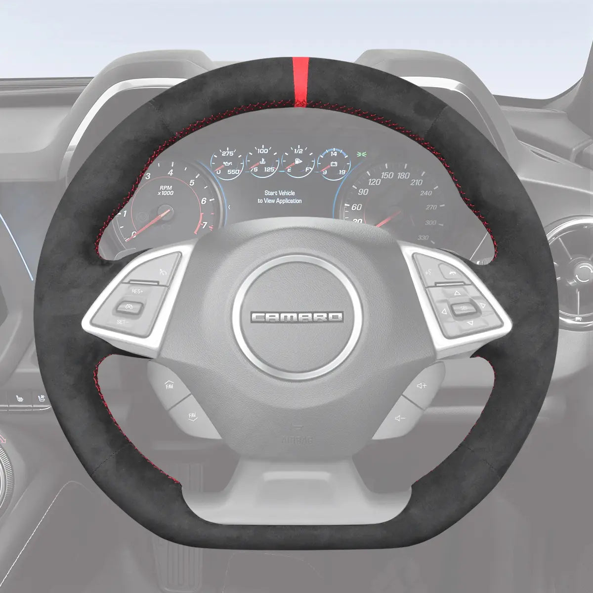 Griffowl Steering Wheel Cover for Tailored Coupe Chevrolet Chevy Camaro 2016-2025. For refined interior upgrades using our wrap and stitch kit.
