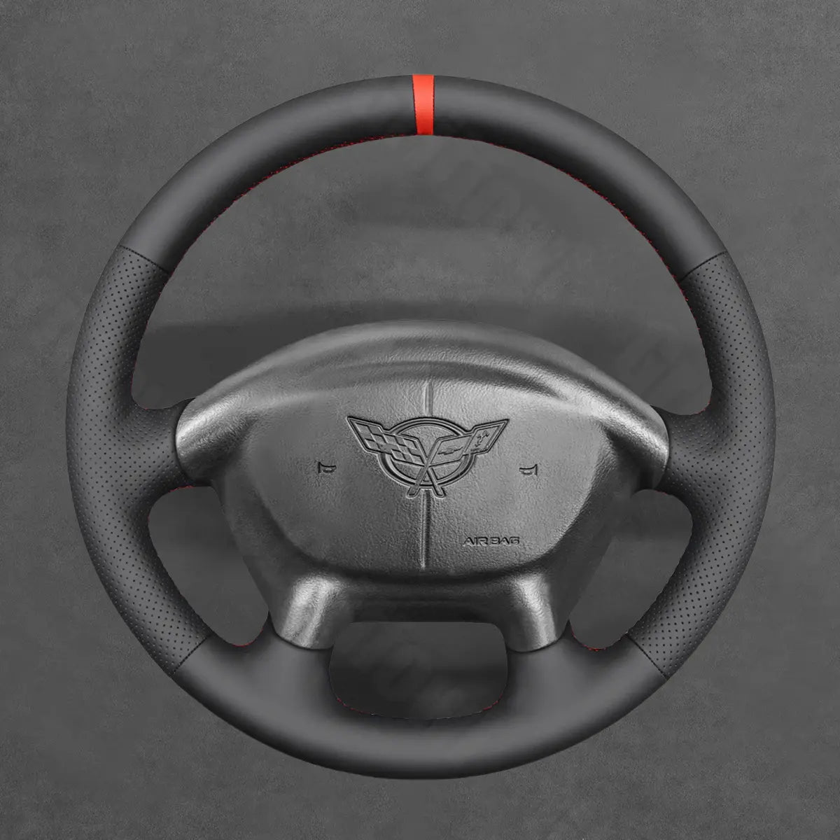 Griffowl Steering Wheel Cover for Tailored Coupe Chevrolet Chevy Corvette C5 1997-2004. Elevate your interior with Griffowl's wrap and stitch kit.
