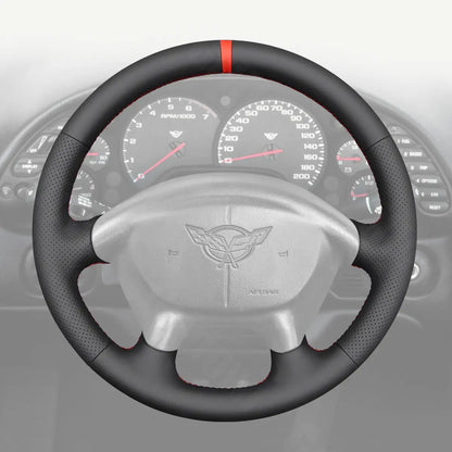 Griffowl Steering Wheel Cover for Tailored Coupe Chevrolet Chevy Corvette C5 1997-2004. Elevate your interior with Griffowl's wrap and stitch kit.

