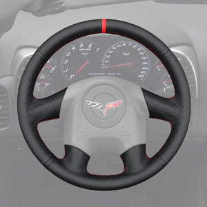 Griffowl Steering Wheel Cover for Tailored Coupe Chevrolet Chevy Corvette C6 2005-2006. Elevate your interior with Griffowl's wrap and stitch kit.
