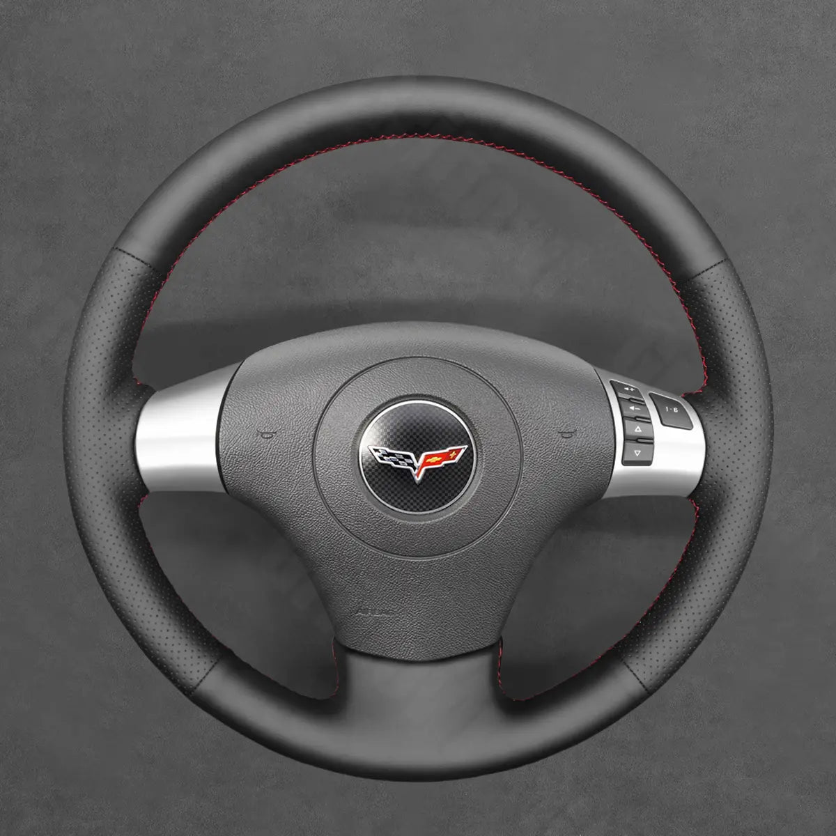 Griffowl Steering Wheel Cover for Tailored Coupe Chevrolet Chevy Corvette C6 2006-2011. Elevate your interior with Griffowl's wrap and stitch kit.
