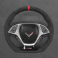 Griffowl Steering Wheel Cover for Tailored Coupe Chevrolet Chevy Corvette C7 2015-2019. Elevate your interior with Griffowl's wrap and stitch kit.
