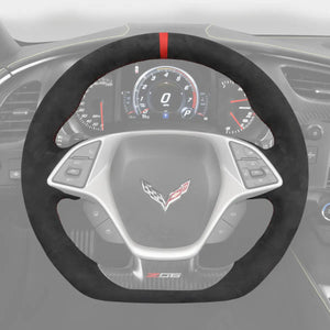 Griffowl Steering Wheel Cover for Tailored Coupe Chevrolet Chevy Corvette C7 2015-2019. Elevate your interior with Griffowl's wrap and stitch kit.
