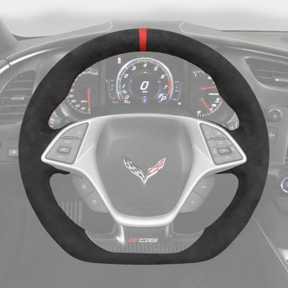 Griffowl Steering Wheel Cover for Tailored Coupe Chevrolet Chevy Corvette C7 2015-2019. Elevate your interior with Griffowl's wrap and stitch kit.
