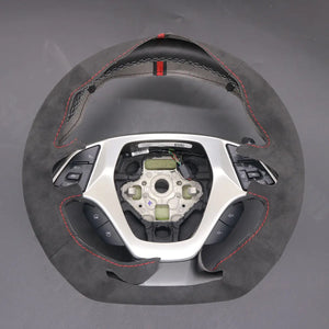 Griffowl Steering Wheel Cover for Tailored Coupe Chevrolet Chevy Corvette C7 2015-2019. Elevate your interior with Griffowl's wrap and stitch kit.
