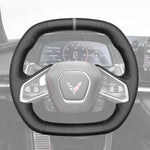 Griffowl Steering Wheel Cover for Tailored Coupe Chevrolet Chevy Corvette C8 2020-2025. Elevate your interior with Griffowl's wrap and stitch kit.
