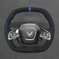 Griffowl Steering Wheel Cover for Tailored Coupe Chevrolet Chevy Corvette C8 2020-2025. Elevate your interior with Griffowl's wrap and stitch kit.

