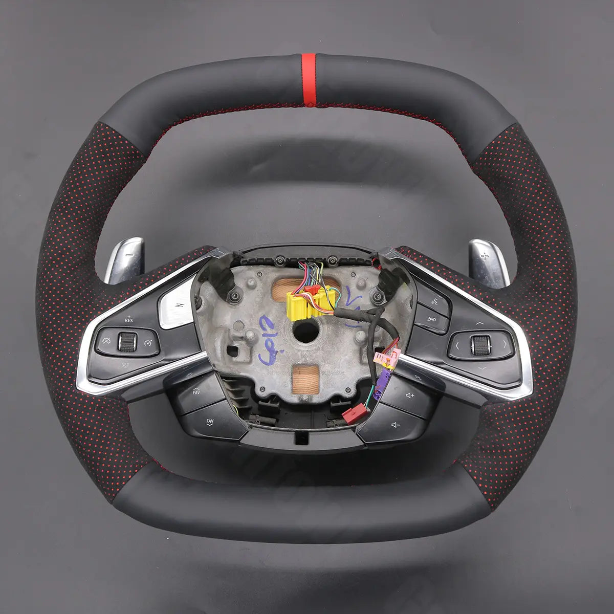 Griffowl Steering Wheel Cover for Tailored Coupe Chevrolet Chevy Corvette C8 2020-2025. Elevate your interior with Griffowl's wrap and stitch kit.
