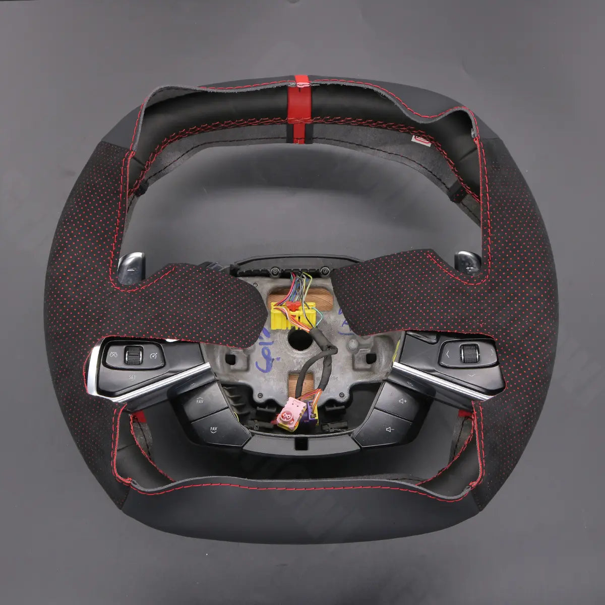 Griffowl Steering Wheel Cover for Tailored Coupe Chevrolet Chevy Corvette C8 2020-2025. Elevate your interior with Griffowl's wrap and stitch kit.
