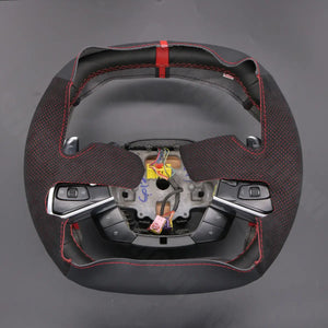 Griffowl Steering Wheel Cover for Tailored Coupe Chevrolet Chevy Corvette C8 2020-2025. Elevate your interior with Griffowl's wrap and stitch kit.
