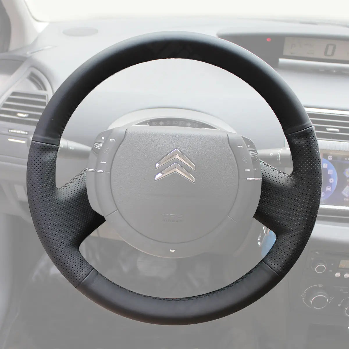 Griffowl Steering Wheel Cover for Tailored Coupe Citroen C4 Coupe 2004-2010. Perfect grip with our steering wheel wrap and custom interior touch.
