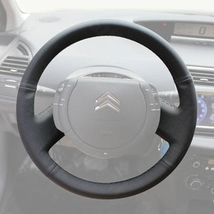 Griffowl Steering Wheel Cover for Tailored Coupe Citroen C4 Coupe 2004-2010. Perfect grip with our steering wheel wrap and custom interior touch.
