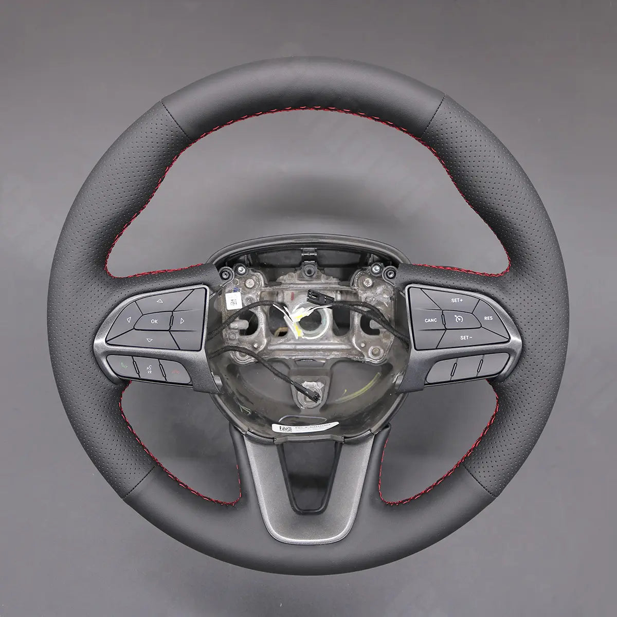 Griffowl Steering Wheel Cover for Tailored Coupe Dodge Challenger 2015-2018. Perfect grip with our steering wheel wrap and custom interior touch.
