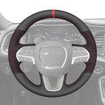 Griffowl Steering Wheel Cover for Tailored Coupe Dodge Challenger 2015-2024. Perfect grip with our steering wheel wrap and custom interior touch.
