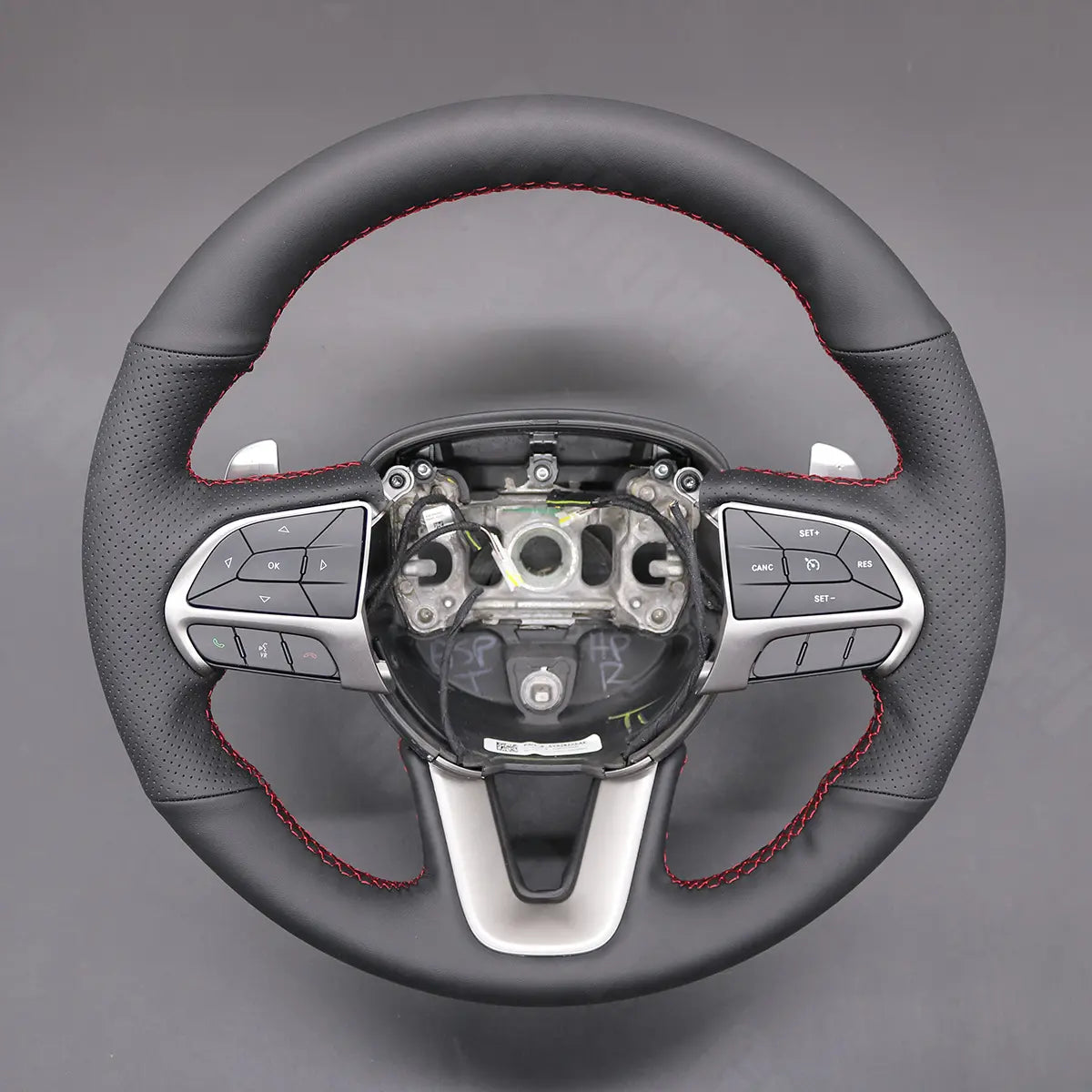 Griffowl Steering Wheel Cover for Tailored Coupe Dodge Challenger 2015-2024. Perfect grip with our steering wheel wrap and custom interior touch.
