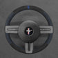 Griffowl Steering Wheel Cover for Tailored Coupe Ford Mustang 2005-2012. Perfect grip with our steering wheel wrap and custom interior touch.