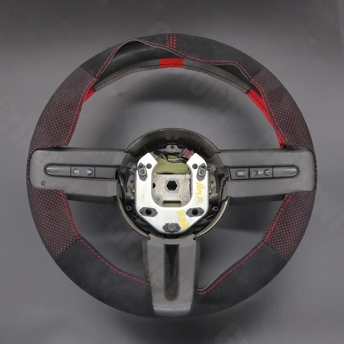Griffowl Steering Wheel Cover for Tailored Coupe Ford Mustang 2005-2012. Perfect grip with our steering wheel wrap and custom interior touch.
