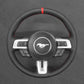 Griffowl Steering Wheel Cover for Tailored Coupe Ford Mustang 2015-2023. Perfect grip with our steering wheel wrap and custom interior touch.