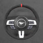 Griffowl Steering Wheel Cover for Tailored Coupe Ford Mustang 2015-2023. Perfect grip with our steering wheel wrap and custom interior touch.