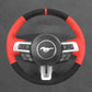 Griffowl Steering Wheel Cover for Tailored Coupe Ford Mustang 2015-2023. Perfect grip with our steering wheel wrap and custom interior touch.