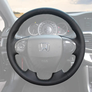 Griffowl Steering Wheel Cover for Tailored Coupe Honda Accord 9 2013-2017. Perfect grip with our steering wheel wrap and custom interior touch.