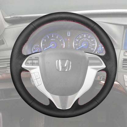 Griffowl Steering Wheel Cover for Tailored Coupe Honda Accord Coupe 8 2008-2012. For refined interior upgrades using our wrap and stitch kit.